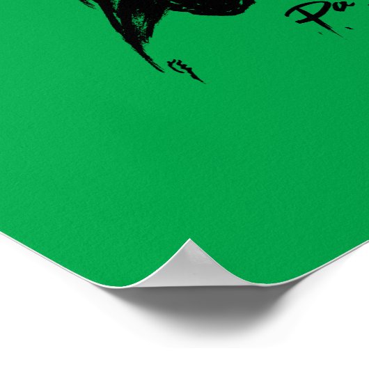 Paganini avec affiche violon 11"x14" (Coin)