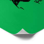 Paganini jouant d'une affiche violon rouge 11x14 (Coin)