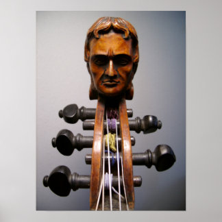 Paganini Scroll Photo - Gepersonaliseerd Poster