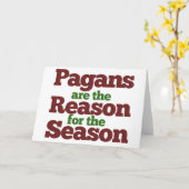 Pagans vakantieseizoen humor kaart (Gele Bloem)