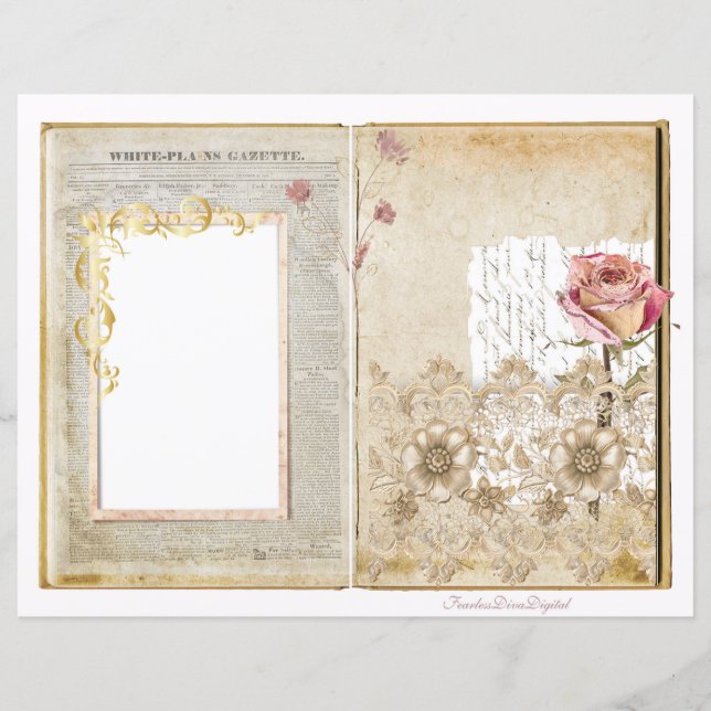 Page 1 et 2 du journal de mariage virtuel Junk Jou (Devant)