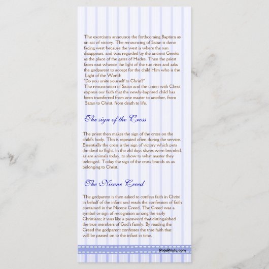 Page 2/5 Programme de baptême des églises orthodox (Dos)