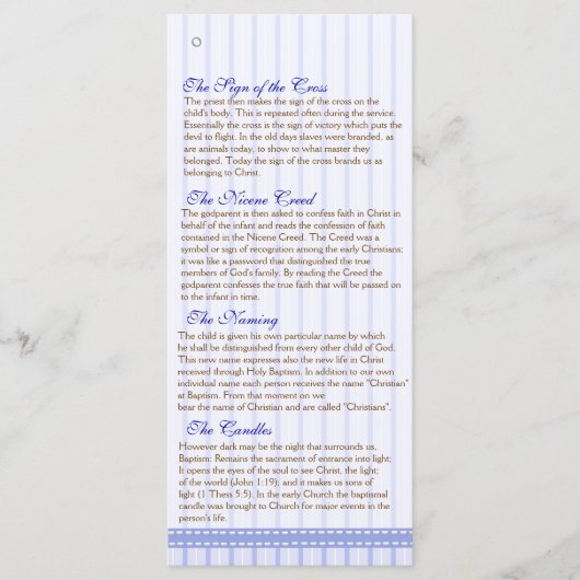 Page 3/5 Programme de baptême des églises orthodox (Devant)