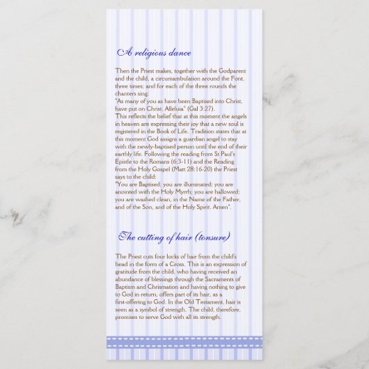 Page 4/5 Programme de baptême des églises orthodox (Dos)