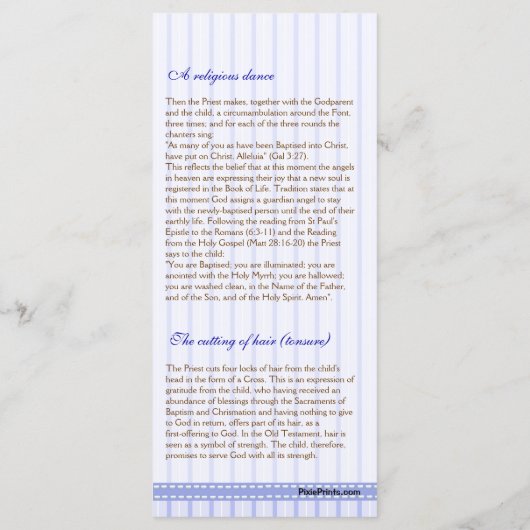 Page 4/5 Programme de baptême des églises orthodox (Dos)