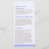 Page 4/5 Programme de baptême des églises orthodox (Devant)