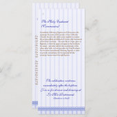 Page 5/5 Programme de baptême des églises orthodox (Devant / Derrière)