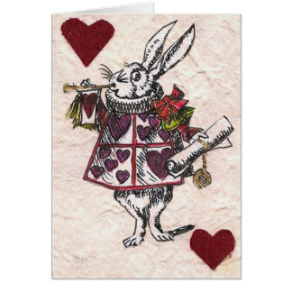Page blanche de lapin des coeurs
