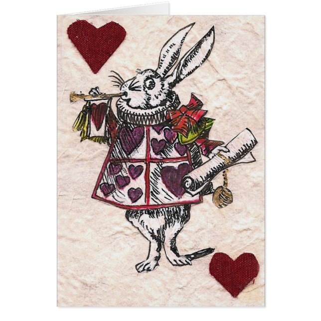 Page blanche de lapin des coeurs (Devant)