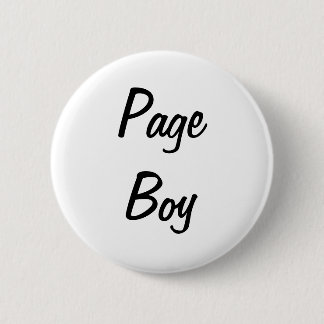 Page Boy Badge Ronde Button 5,7 Cm