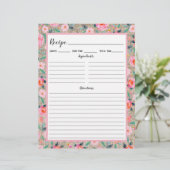 Page Classeur de la recette de Burlap rose rustiqu (Debout devant)