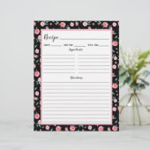 Page Classeur de la recette de motif de fleurs ros (Debout devant)