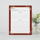 Page Classeur de la recette du feuillage d'or de B (Debout devant)