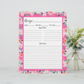 Page Classeur de la recette Rose Rose Floral Strip (Debout devant)