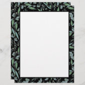 Page Classeur de recette Chic Black Eucalyptus Gre (Devant / Derrière)