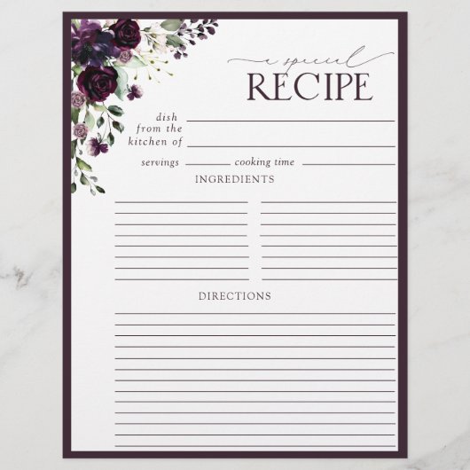 Page Classeur de recette de Fête des mariées pourp (Devant)