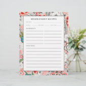 Page Classeur de recette | Nom de famille | Élégan (Debout devant)