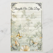 Page Classeur quotidien des oiseaux et des papillo (Dos)