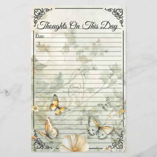 Page Classeur quotidien des oiseaux et des papillo (Dos)