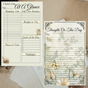 Page Classeur quotidien des oiseaux et des papillo