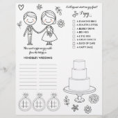 Page Coloration et activité mariage (Devant)