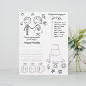 Page Coloration et activité mariage (Debout devant)