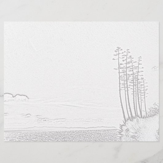 Page Coloration - Plante siècle sur l'océan (Devant)