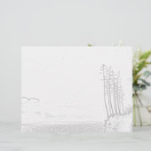 Page Coloration - Plante siècle sur l'océan (Debout devant)