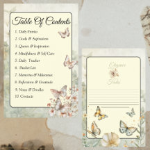 Page Cottage Chic Fleur sauvage Classeur Contenu