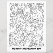 Page Couleur de texte personnalisée | Motif Hallow (Devant)