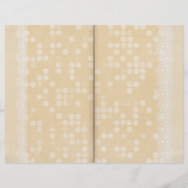 Page Cream & Lace Journal (Devant)