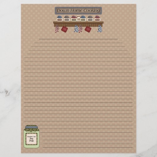 Page d'accueil Cuisine Recette Pages 2 (Lined) (Devant)