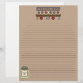 Page d'accueil Cuisine Recette Pages 2 (Lined) (Devant / Derrière)