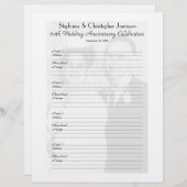 Page d'accueil du livre d'anniversaire (Devant / Derrière)