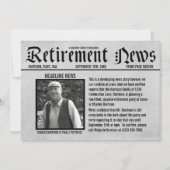 Page d'accueil Journal Retraite Party Invitation (Devant)