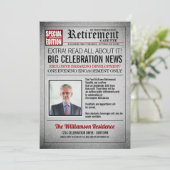 Page d'accueil Journal Retraite Party Invitation (Debout devant)