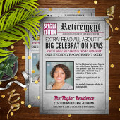 Page d'accueil Journal Retraite Party Invitation