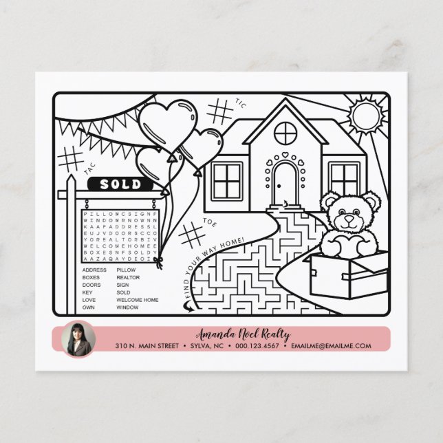 page d'activité coloriage de février (Devant)