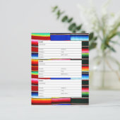 page de carnet d'adresses à rayures Serape (Debout devant)