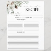 Page de Classeur de recette Fête des mariées flora (Dos)