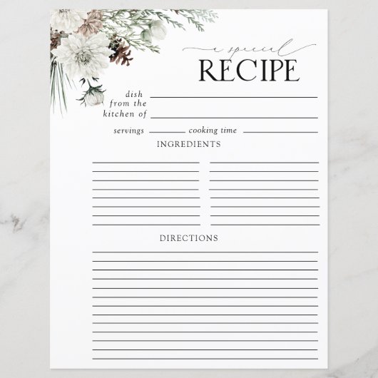 Page de Classeur de recette Fête des mariées flora (Devant)