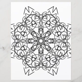 Page de coloration de Mandala pour le flocon de ne