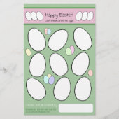 Page de coloration des oeufs de Pâques mignonne Ac (Devant)