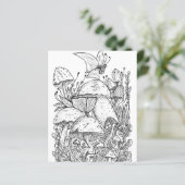 Page de coloration des papillons du jardin des cha (Debout devant)