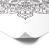 Page de coloration Soie Route Mandala Poster (Coin)