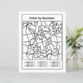 Page de coloriage de dinosaure par numéro - Œuf de (Debout devant)