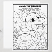 Page de coloriage de dinosaure Plesiosaurus par nu (Devant / Derrière)