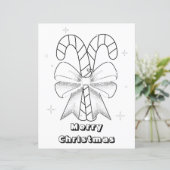 Page de coloriage de Noël simple pour les enfants (Debout devant)