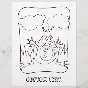 Page de coloriage du Prince Grenouille