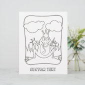 Page de coloriage du Prince Grenouille (Debout devant)